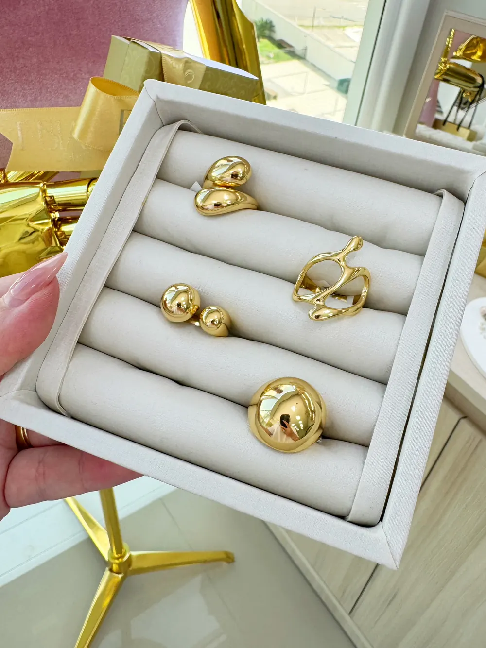 Inspiração de Dourado feminino da FBiassi Joias em Caxias do Sul